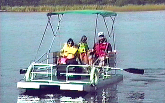 Small pontoon -- The Little River Boat, The Best Flat Bottom Small Pontoon  Boat Ever!